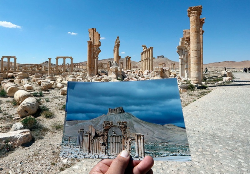 What happened to the centuries-old monuments of Palmyra after ISIS