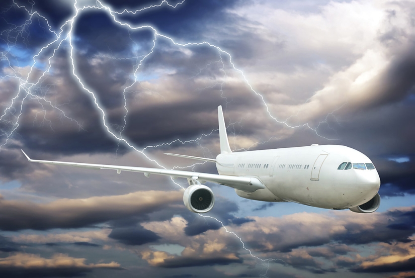 What happens if a plane is struck by lightning?