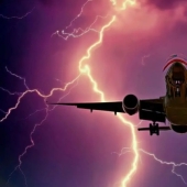 What happens if a plane is struck by lightning?