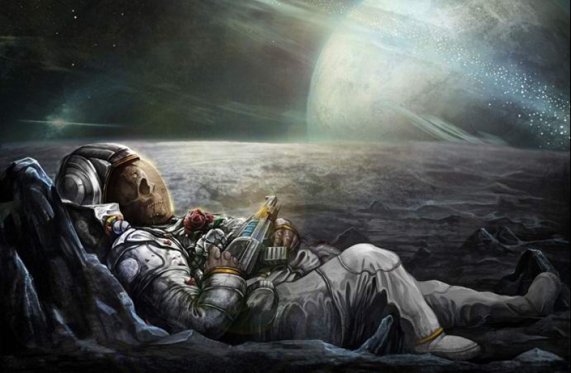 What will happen to a dead body in outer space