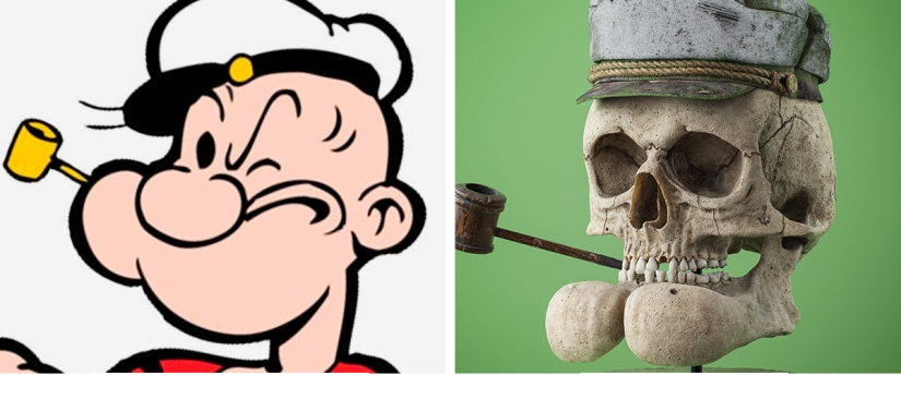 What would the skulls cartoon characters?