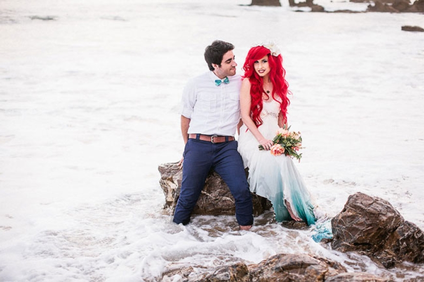 What would the wedding of the little mermaid Ariel look like in real life