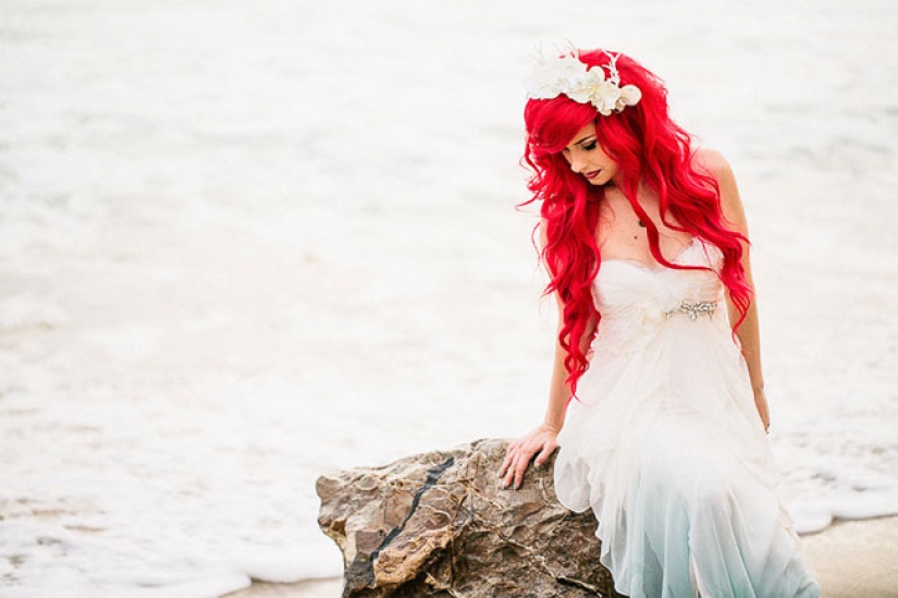 What would the wedding of the little mermaid Ariel look like in real life