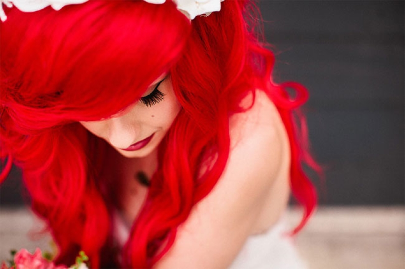 What would the wedding of the little mermaid Ariel look like in real life