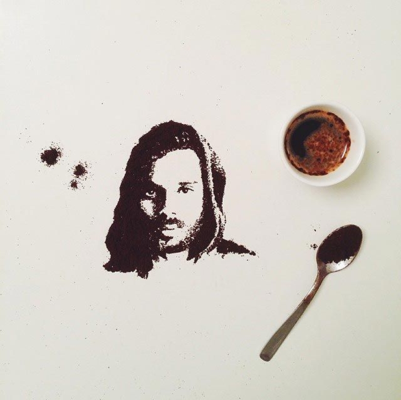 When spilled coffee becomes art