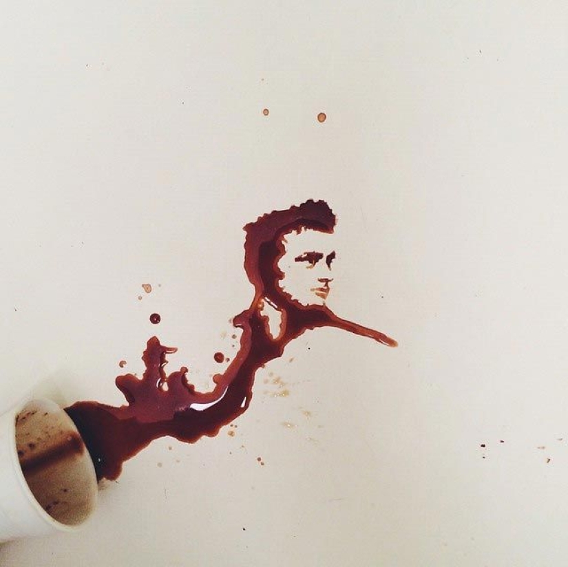 When spilled coffee becomes art