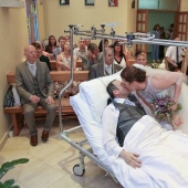 When the groom broke his leg, the newlyweds canceled the $50,000 ceremony and got married in the hospital