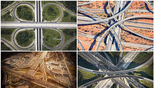 Where the Roads Divide: Aerial Photography by Peter Andrew