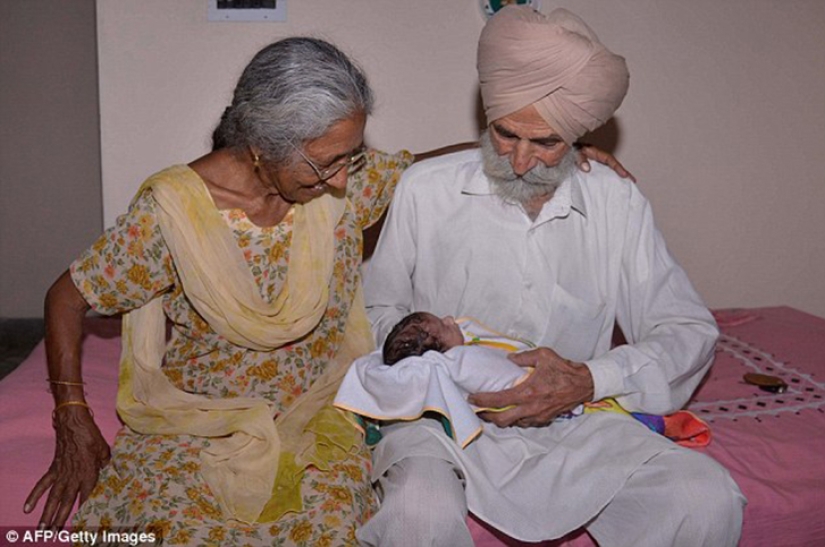 Why did a 72-year-old Indian woman give birth to her first child