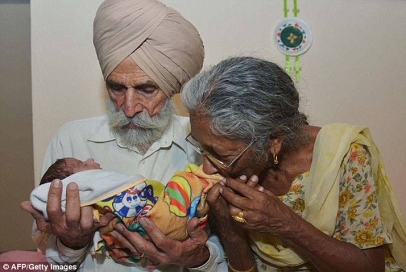 Why did a 72-year-old Indian woman give birth to her first child