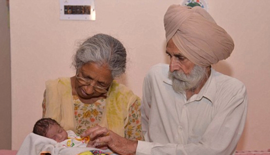 Why did a 72-year-old Indian woman give birth to her first child