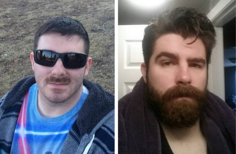 With and without a beard: 25 photos of how facial hair changes men