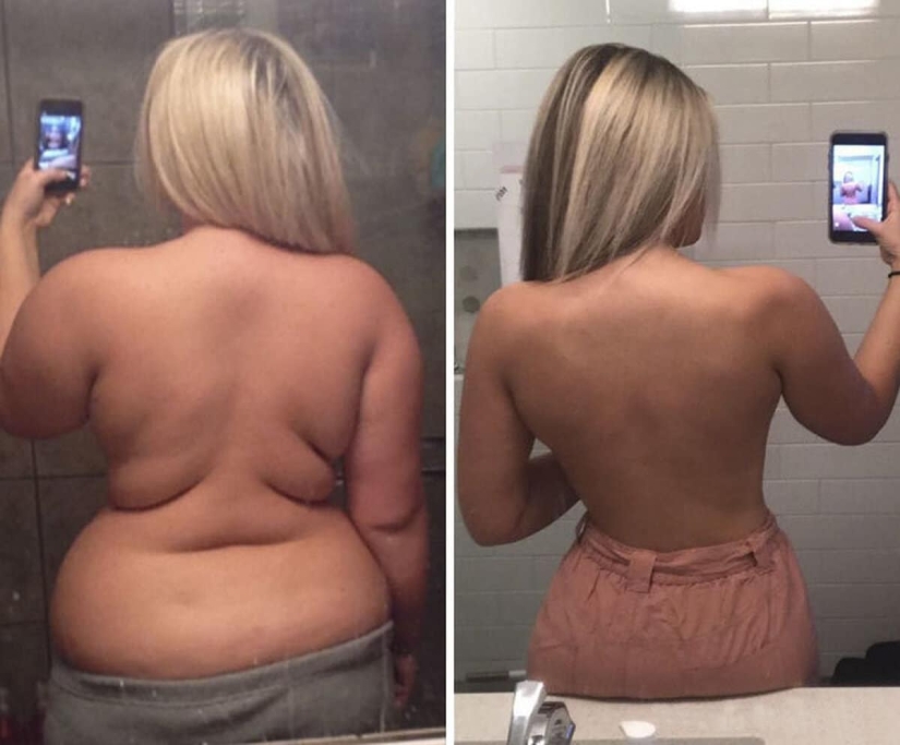 With the will to win! 22 before and after photos showing dramatic changes