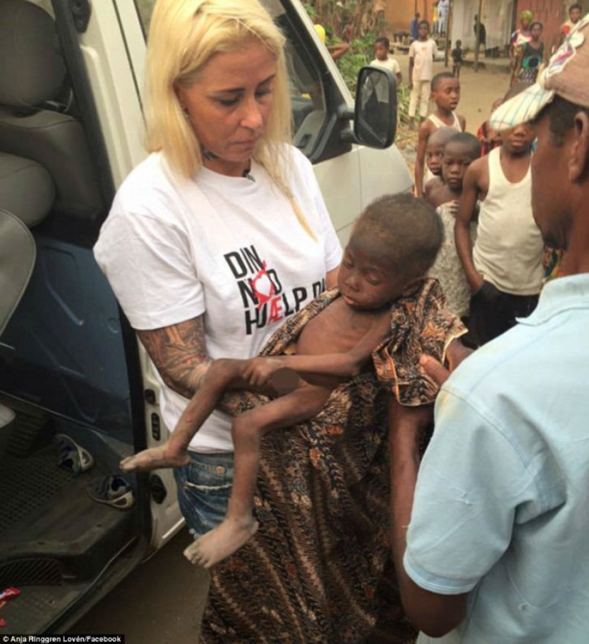 Woman saves dying Nigerian toddler who was kicked out by his own parents