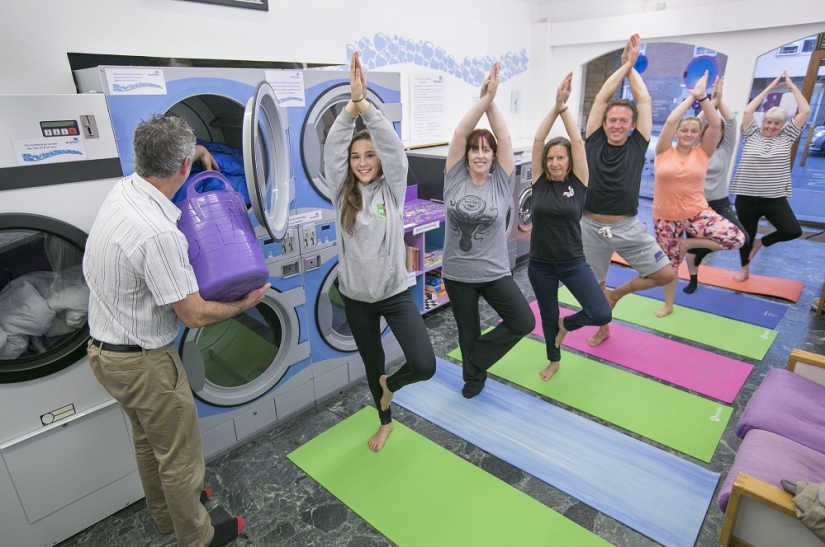 Yoga in soap