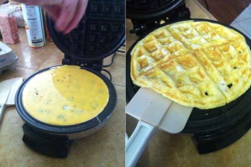 You will be surprised at the variety of dishes that can be cooked in an ordinary waffle iron.