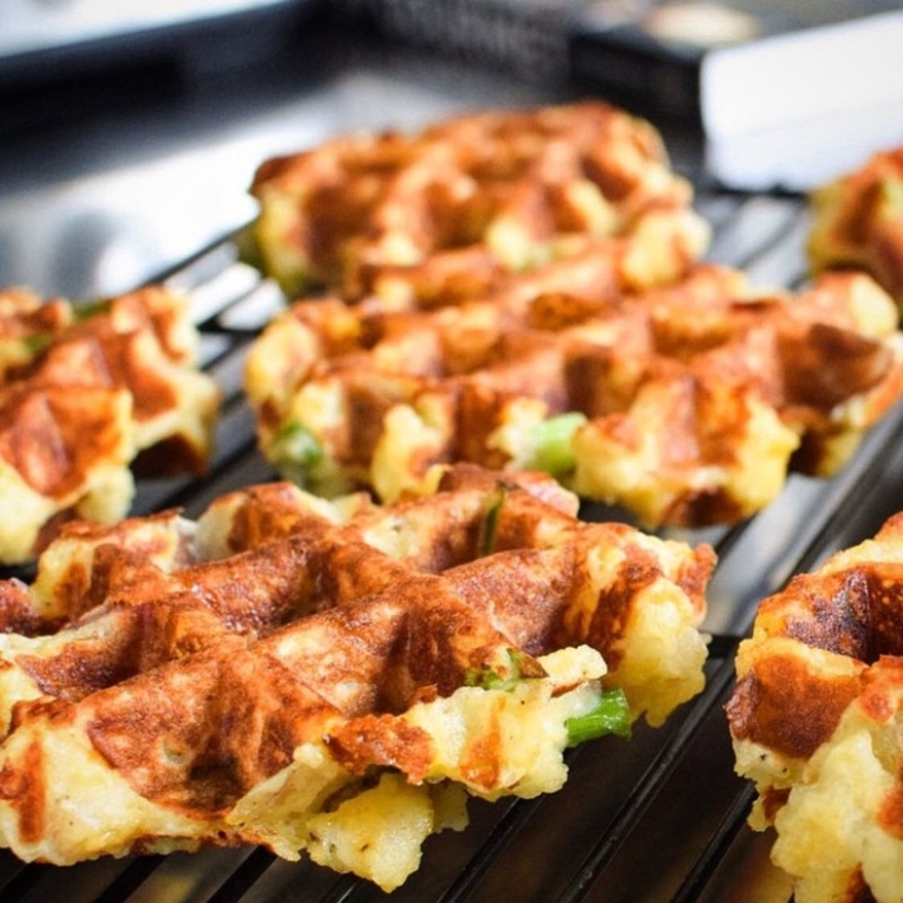 You will be surprised at the variety of dishes that can be cooked in an ordinary waffle iron.