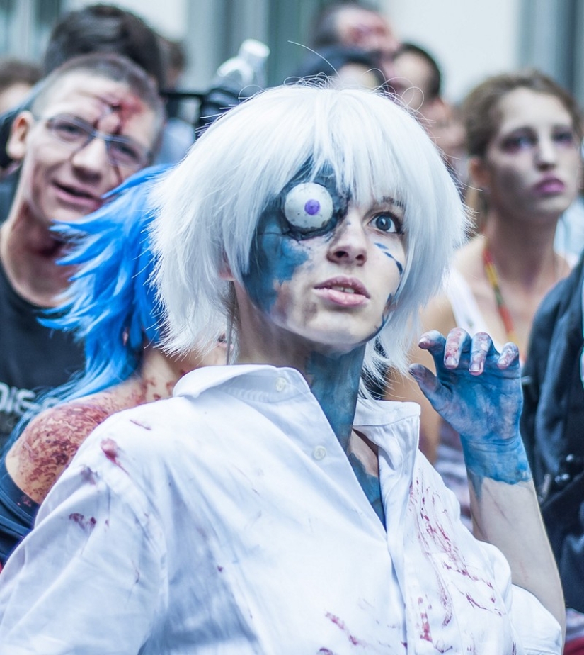 Zombie mob 2014 en Turín