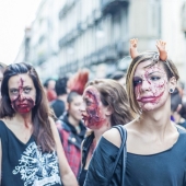 Zombie mob 2014 in Turin