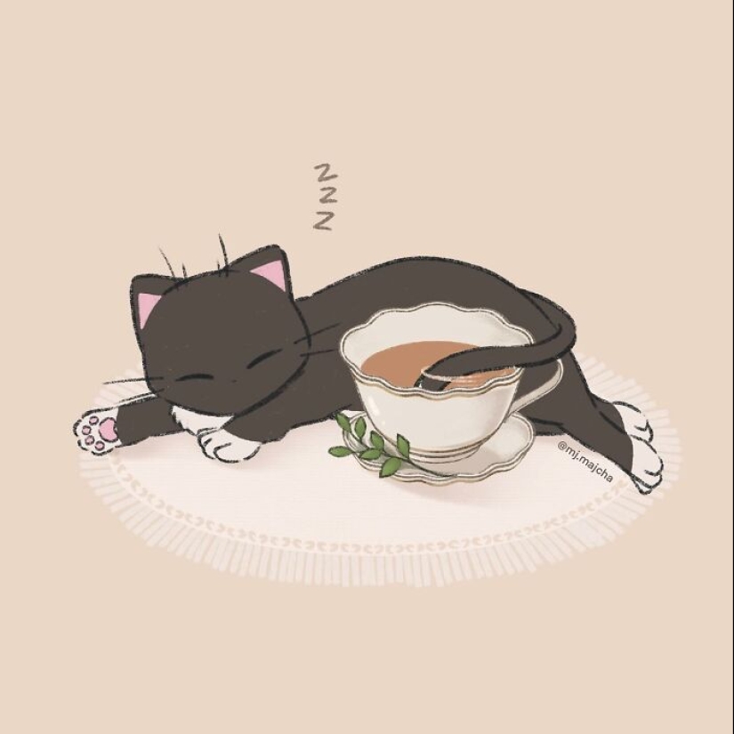 10 Adorable Cat Illustrations By This Artist That Are Taking Instagram By Storm