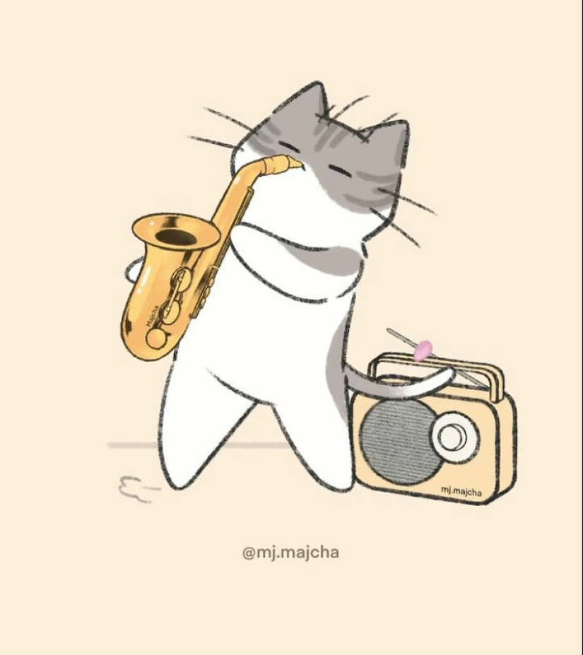 10 Adorable Cat Illustrations By This Artist That Are Taking Instagram By Storm