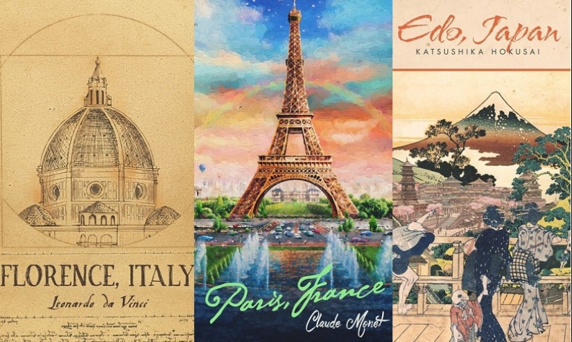 10 carteles turísticos que artistas famosos podrían dibujar