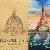 10 carteles turísticos que artistas famosos podrían dibujar