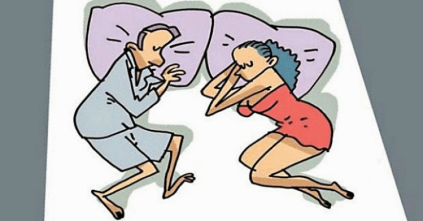 10 poses de sueño que caracterizan claramente la relación dentro de una pareja