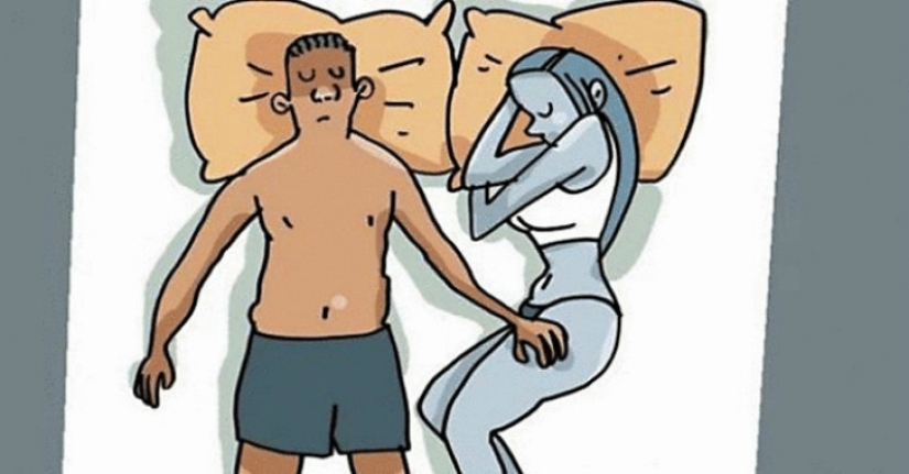 10 sleep poses that clearly characterize the relationship within a couple
