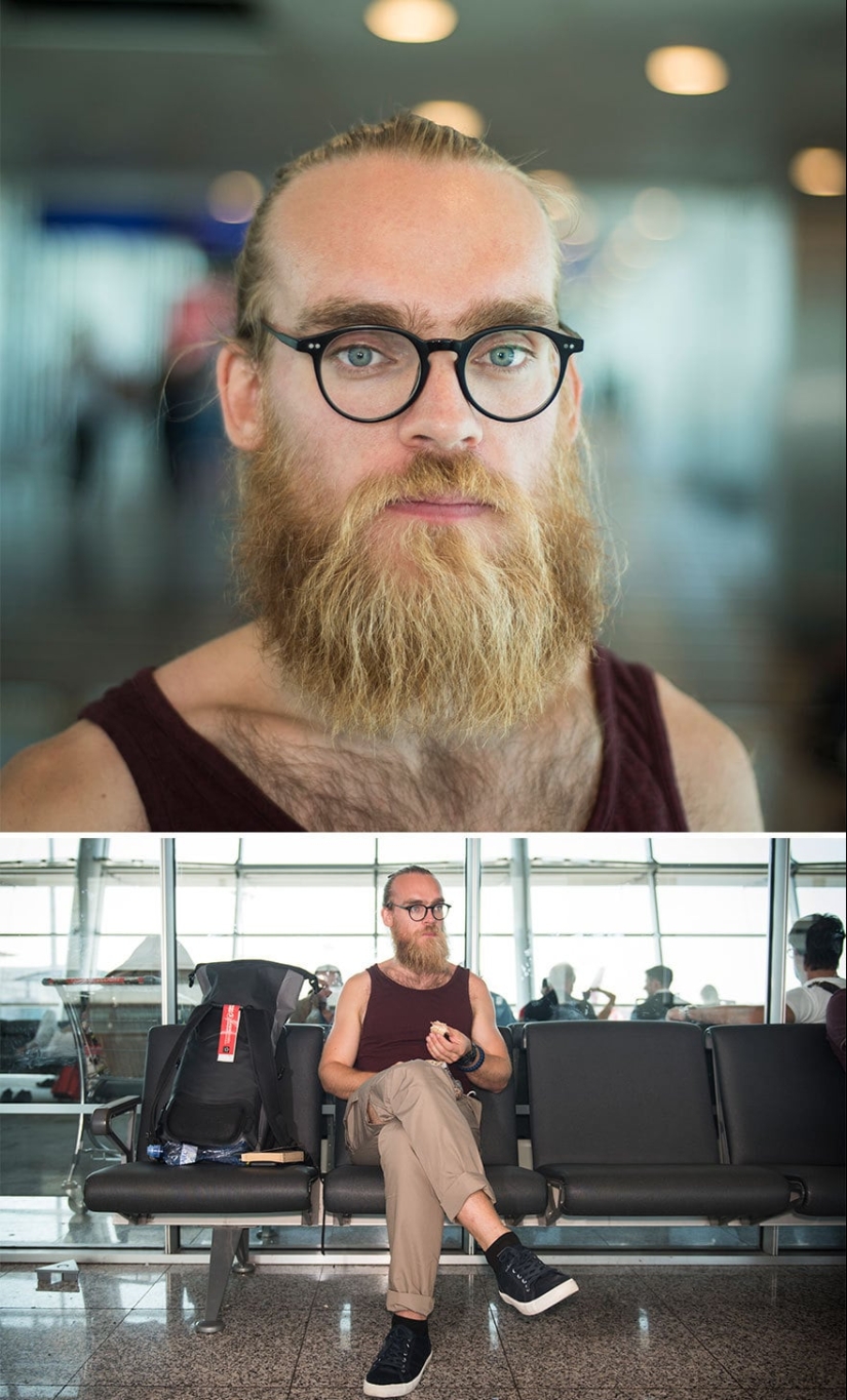 "100 faces in 100 countries": emotional portraits of passengers of Istanbul airport