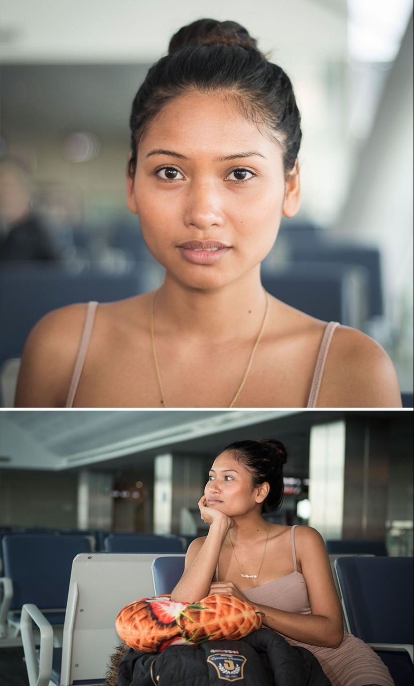 "100 faces in 100 countries": emotional portraits of passengers of Istanbul airport