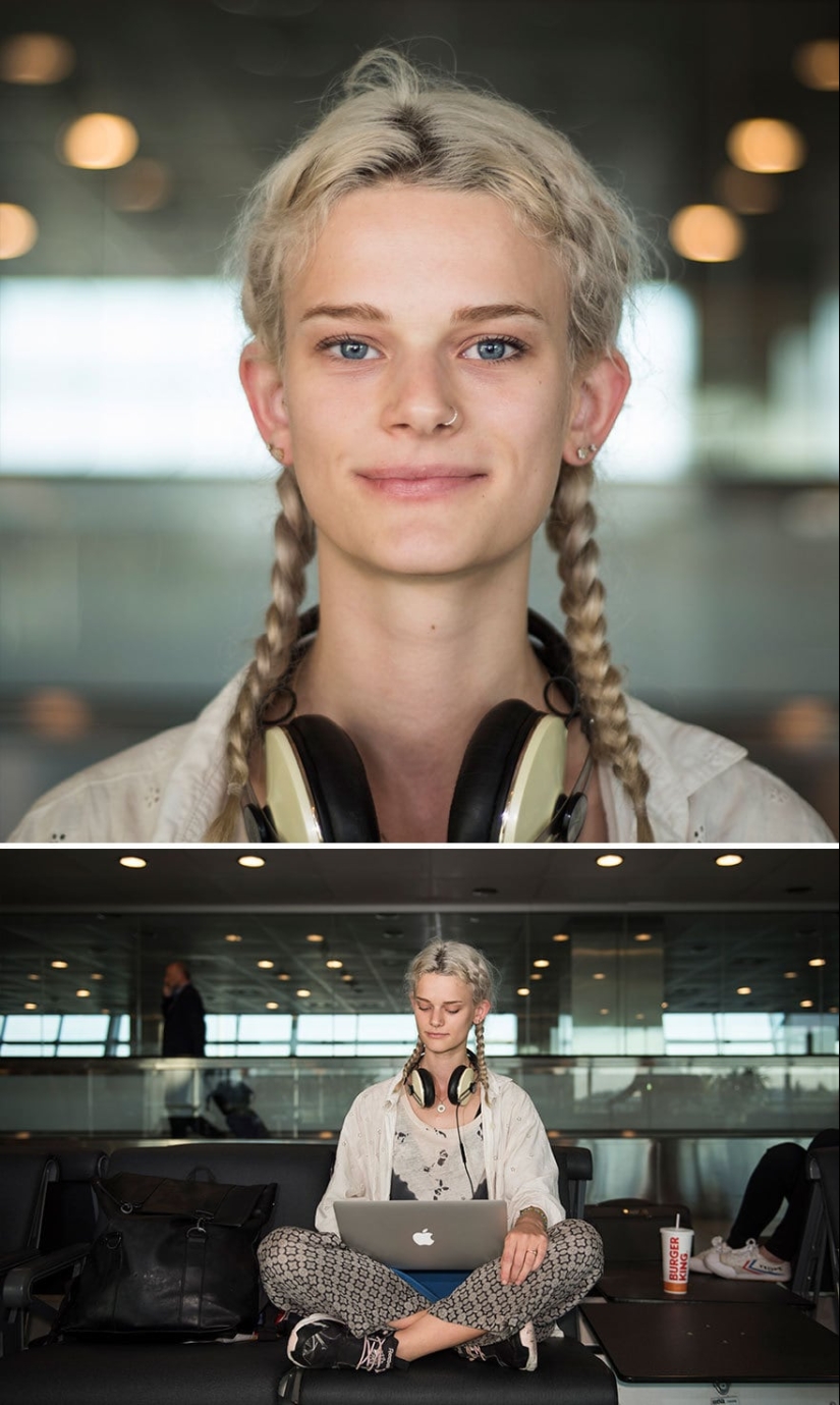 "100 faces in 100 countries": emotional portraits of passengers of Istanbul airport