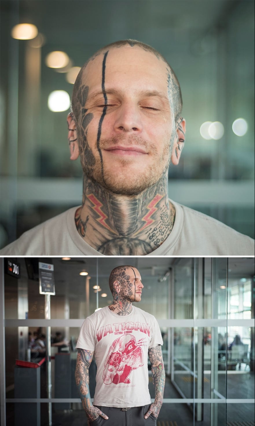 "100 faces in 100 countries": emotional portraits of passengers of Istanbul airport