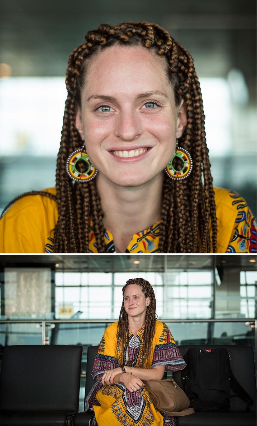 "100 faces in 100 countries": emotional portraits of passengers of Istanbul airport