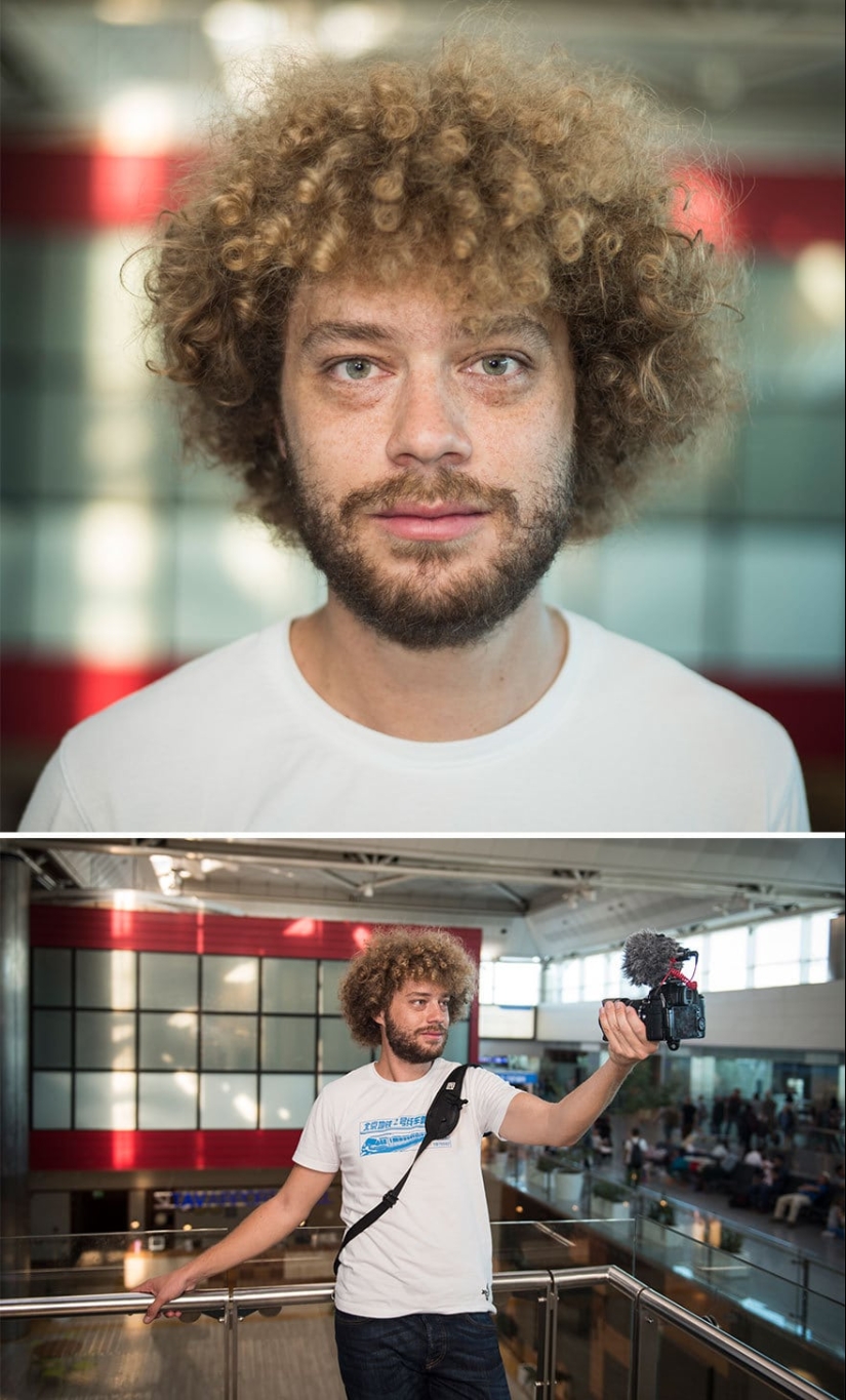 "100 faces in 100 countries": emotional portraits of passengers of Istanbul airport