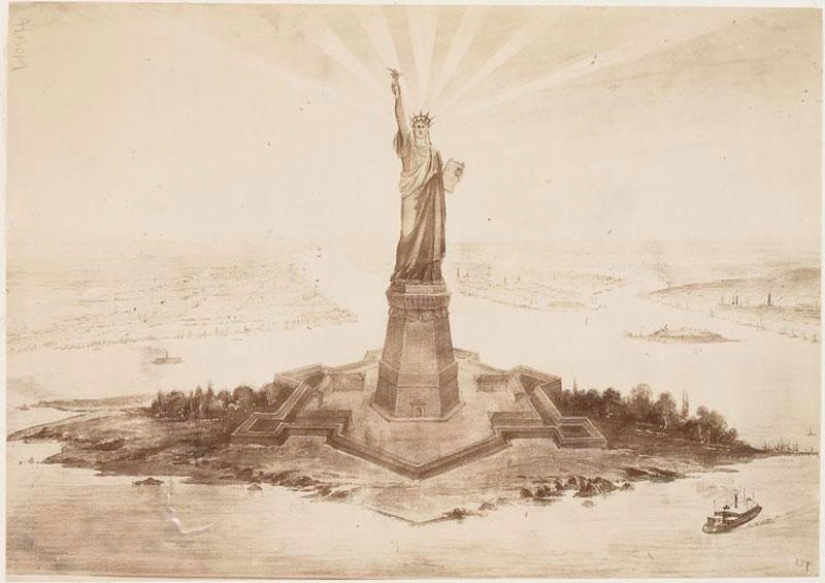 11 rare shots from the construction of the Statue of Liberty