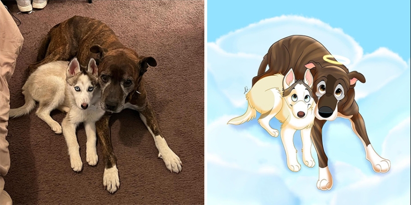 12 Adorable Pet Portraits In Disney Style By This Artist