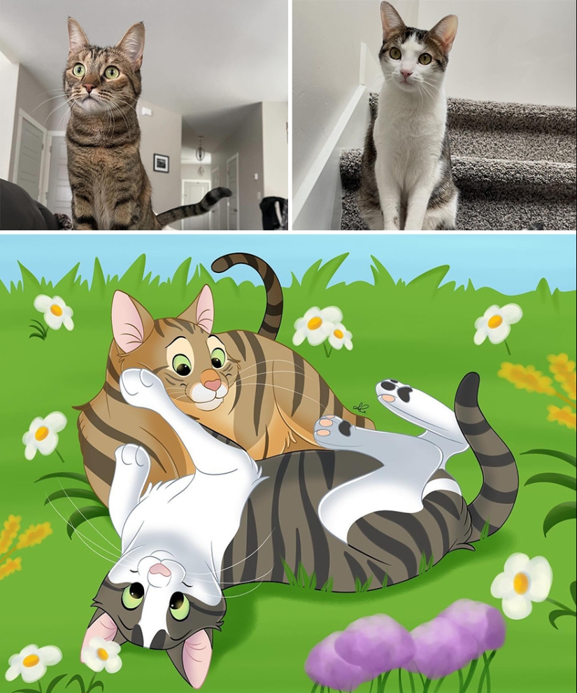 12 Adorable Pet Portraits In Disney Style By This Artist