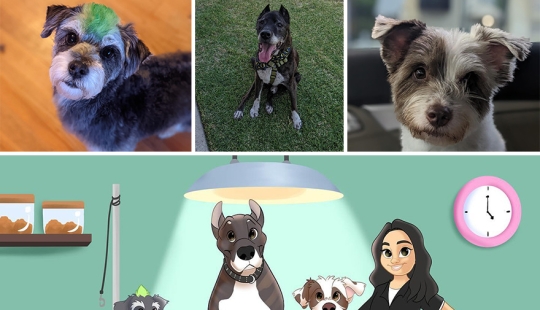 12 adorables retratos de mascotas en estilo Disney de esta artista