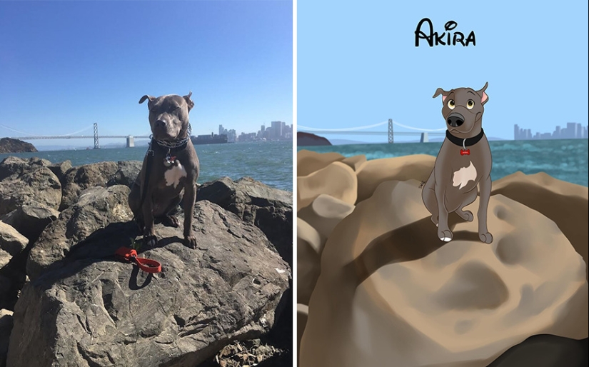 12 adorables retratos de mascotas en estilo Disney de esta artista