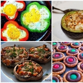 12 comidas deliciosas dentro de otros alimentos