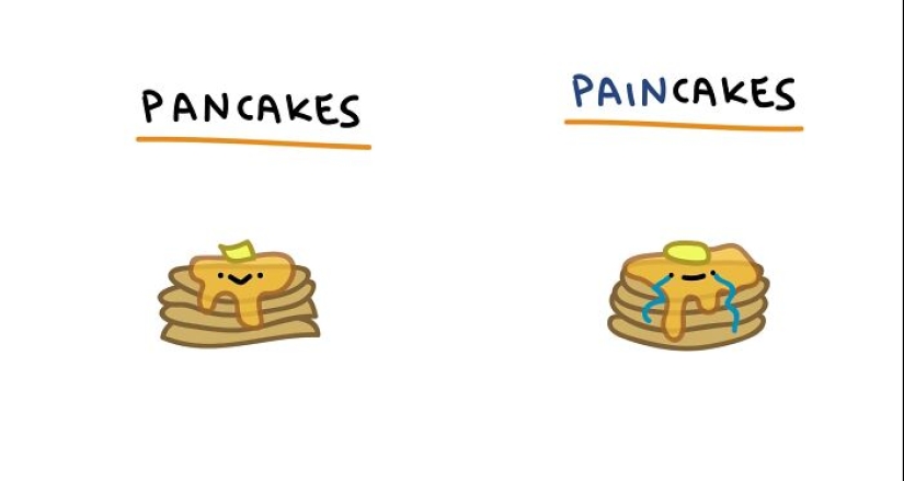 12 Illustrations Highlighting The Funny Differences Between Words That I Created