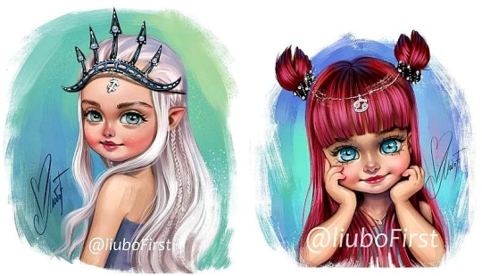 12 Signos del zodiaco en forma de bellezas encantadoras de un artista ruso