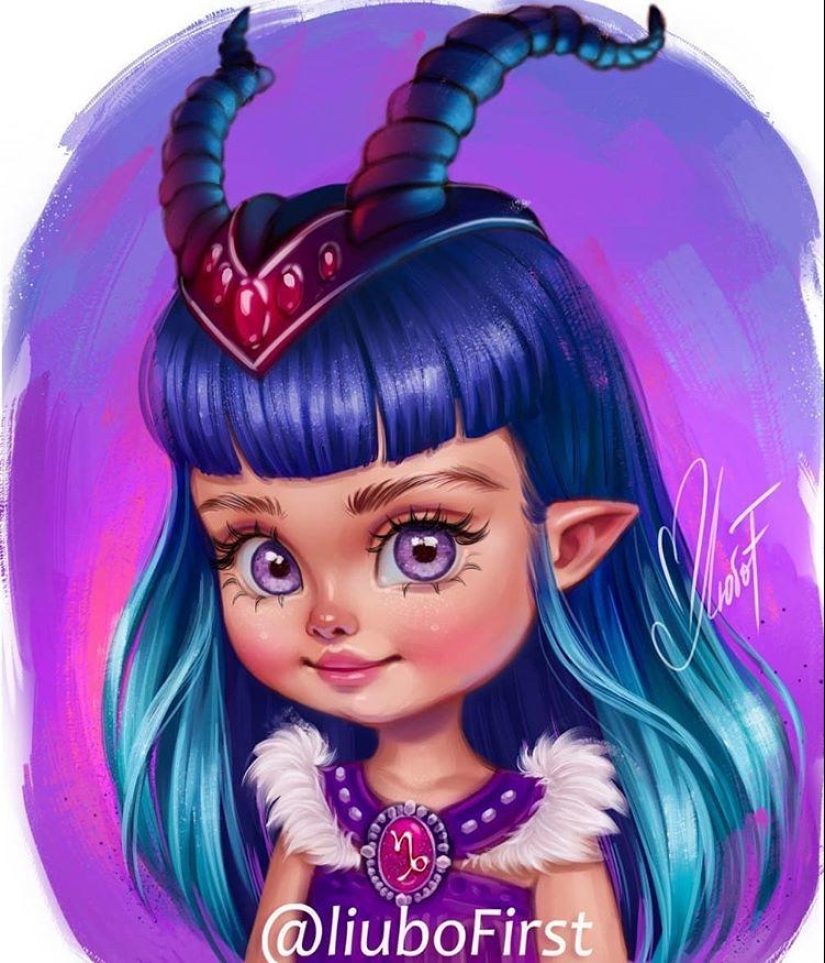 12 Zodiac signs in the form of charming cuties from a Russian artist