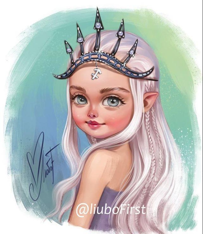 12 Zodiac signs in the form of charming cuties from a Russian artist