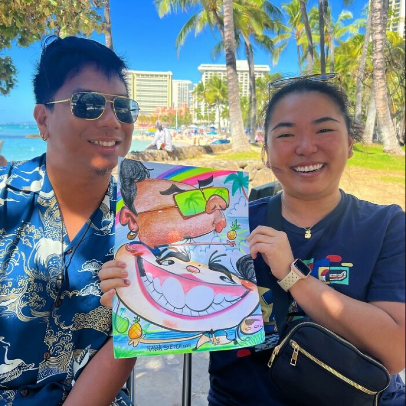 13 Hilarious Caricatures Drawn By This Artist From Hawaii