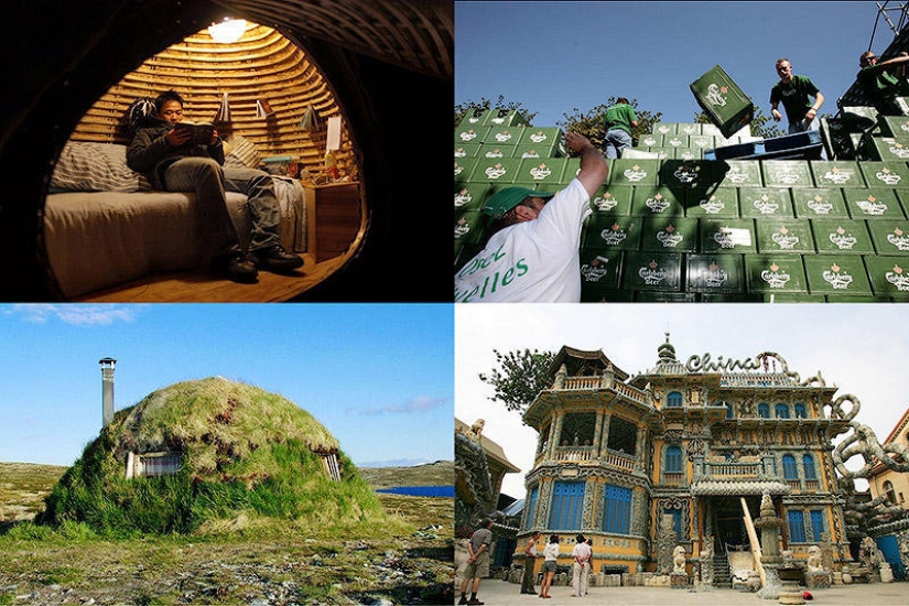 13 houses made of strange building materials