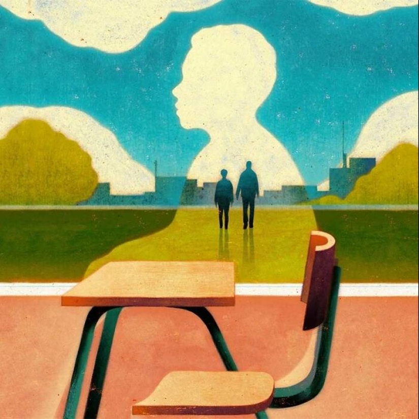 13 Melancholic Thought-Provoking Illustrations By Owen Gent