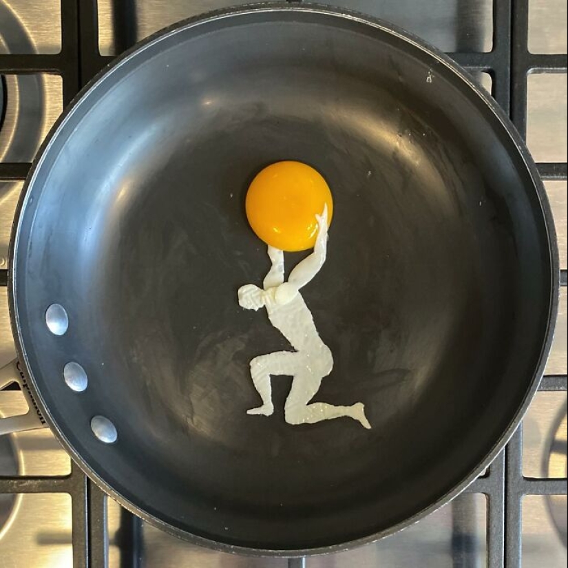 14 Creative Ways That This Artist Has Fried His Eggs