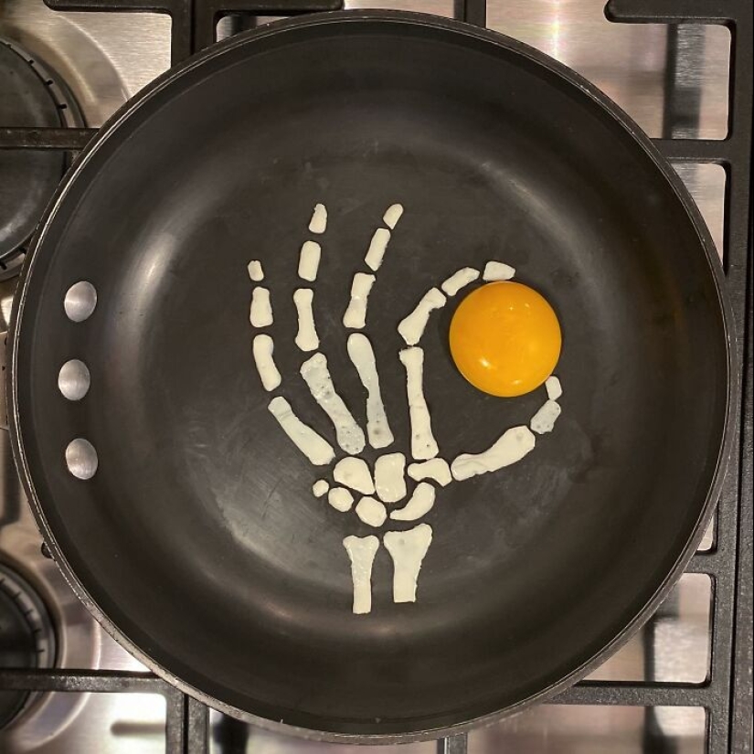 14 formas creativas en las que este artista ha frito sus huevos